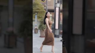 Beautiful chinese girl street fashion style inspiration. #shortsvideo #shorts #short #beautiful #4k