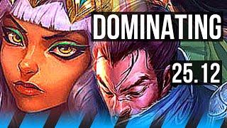 QIYANA vs YASUO (MID) | 8/1/3, Dominating | KR Diamond | 25.12