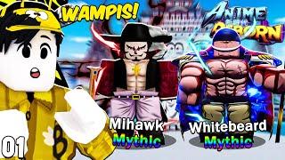 Anime Reborn | Heavenly Mythical Mihawk At Whitebeard Agad Super OP!