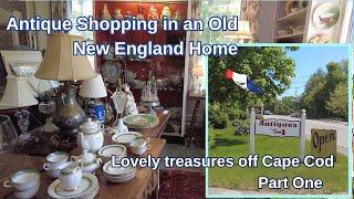 Shop Antiques with me in an Old New England House | A day off Cape Cod | Treasures galore Part One