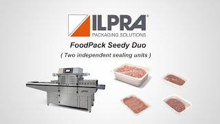 ILPRA Automatic Tray Sealer- Two independent sealing units- FoodPack Speedy Duo