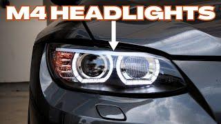 Modernize Your BMW E92: How To Retrofit M4-Style Headlights with DTM Halos | 328i 335i M3 Guide