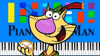 Nature Cat Theme Song (Slow Easy Medium) Piano Tutorial 4K
