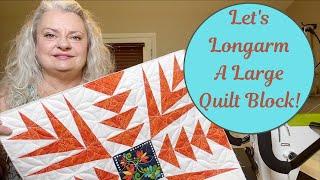 Handi Quilter Moxie XL Pro Stitcher Lite Edge To Edge Design on a Small Project