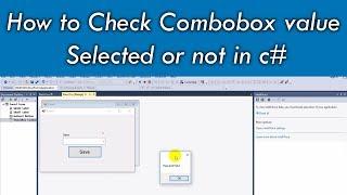 How to Check Combobox value Selected or not in c# | By SYED I.T SOLUTIONS ©