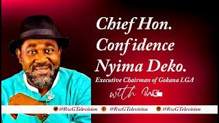 RwGTv:   The Executive Chairman of Gokana LGA, Chief (Hon) Confidence Nyima Deko Moment with RwGTv