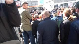 Блокирование Монстрации 2015 автобусами Новосибирск HD
