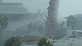 Tornado spinning inside the yard