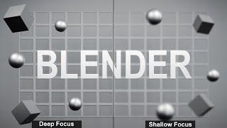 How To Use Depth Of Field _ Blender 3.0 Tutorial