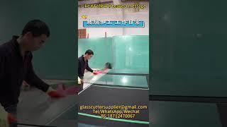 Explore CNC glass cutting machine cutting jobs and glass processing