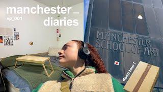 manchester diaries  first week of uni, room tour + freshers flu