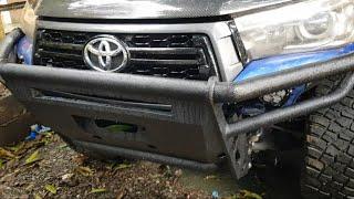 toyota hilux fabricate steel bumper, side step and side rail #4x4 #offroad #manongsteel #offroader