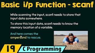 Basic Input Function – scanf