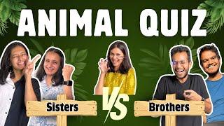 Boys Vs Girls playing an ANIMAL QUIZ  (with a FUN challenge!) | Quizingo Game