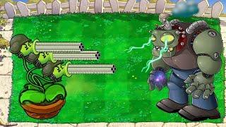 Plants vs Zombies hack vs All Gatling Pea Mod vs All Zombie Mod