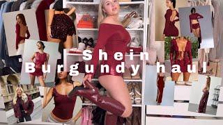 A very burgundy Shein haul | 