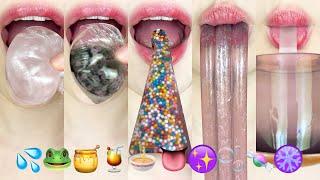 asmr PURPLE EMOJI FOOD HONEY JELLY 보라색 이모지 먹방 꿀 젤리 eating sounds