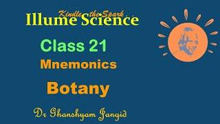 Botany Mnemonics for NEET | Albuminous Seeds | Pollen Viability | Water Pollination | Monocots