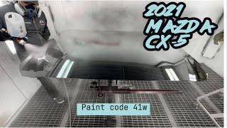 Painting a 2021 Mazda cx-5 paint code 41w