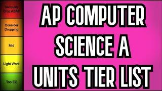 AP Computer Science A Unit Tierlist in Under 1 Minute!