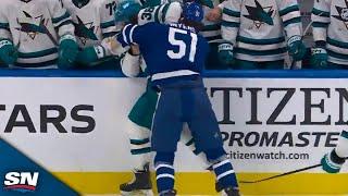 Sharks' Mario Ferraro Steps Up For Fiery Tilt With Maple Leafs' Phillipe Myers