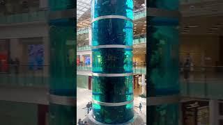 The biggest shopping mall in Europe. Moscow, Aviapark. The biggest aquarium 