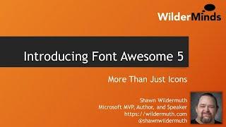 FontAwesome 5: Full Course from Wilder Minds