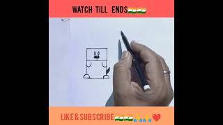 Easy Drawing techniques#shorts#ytshorts#youtubeshortvideo#Art#sketch#satisfying