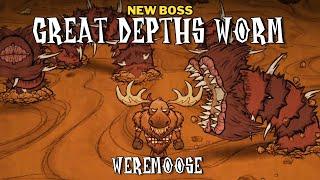 GREAT DEPTHS WORM VS WEREMOOSE!!! New Don't Starve Boss in 1 min - Depths of Duplicity Update | DST