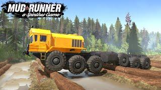 Spintires: MudRunner - MAZ 7919 MONSTER TRUCK Test on a Difficult Track