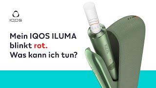 Mein IQOS ILUMA blinkt rot. Was kann ich tun? | IQOS Support