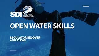 How To Recover and Clear a Scuba Regulator - SDI Open Water Skills