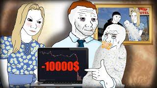 THE DARK LIFE OF A DAY TRADER (WOJAK DOOMER MEME)