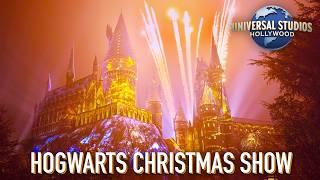 HOLIDAY PROJECTION SHOW: The Magic of Christmas on Hogwarts Castle at Universal Studios Hollywood