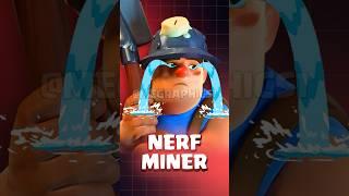 I nerfed Miner #clashroyale