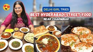 HYDERABAD CHARMINAR Street Food Tour |  Best Non-Veg Food In Hyderabad | Indian Viral Street Food