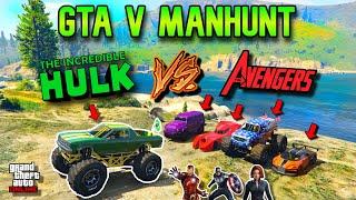 GTA V MANHUNT | HULK VS AVENGERS