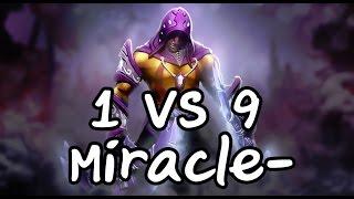 1 VS 9 Antimage Miracle-