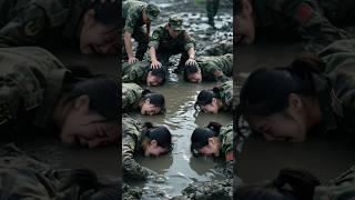 Army girl's training #shorts #youtubeshorts #shortvideo