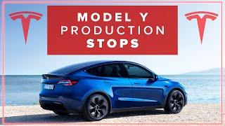 Tesla Stops Production On Model Y | Here’s What’s Happening