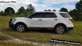 Off-Road in a Police Interceptor Utility