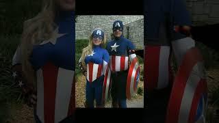 Captain America | Stunt Double & Cosplayers #short #movie #celebrity #moviemaniacs #actress #actor