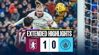 EXTENDED HIGHLIGHTS | Aston Villa 1-0 Man City | Defeat at Villa Park!