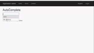 AutoComplete TextBox Using jQuery and ASP.NET MVC