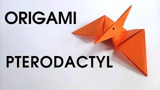 Origami PTERODACTYL | How to make a paper pterodactyl