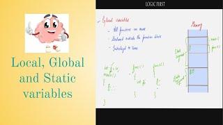 Local, Global , Static Variables (in C) - Types of variables