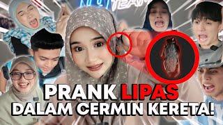 PRANK LIPAS DALAM CERMIN KERETA!! SEMUA MENGGELUPUR!!