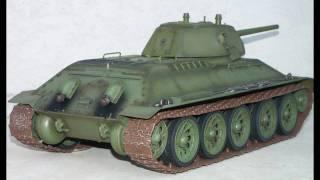 RC tank T-34/76 welded turret　ラジコン戦車