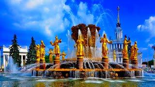 Russia, Moscow Walking Tour VDNKh  - 4K 30fps - with Captions #Walkingtour #Moscow