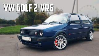 VW Golf 2 с мощным мотором на 2.9 литра.